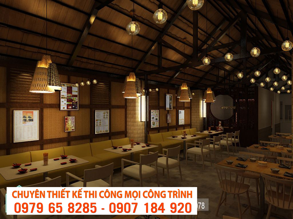 Nội thất nhà hàng giá rẻ tại quận 2