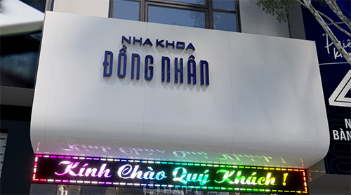 bảng hiệu Nha Khoa Đồng Nhân