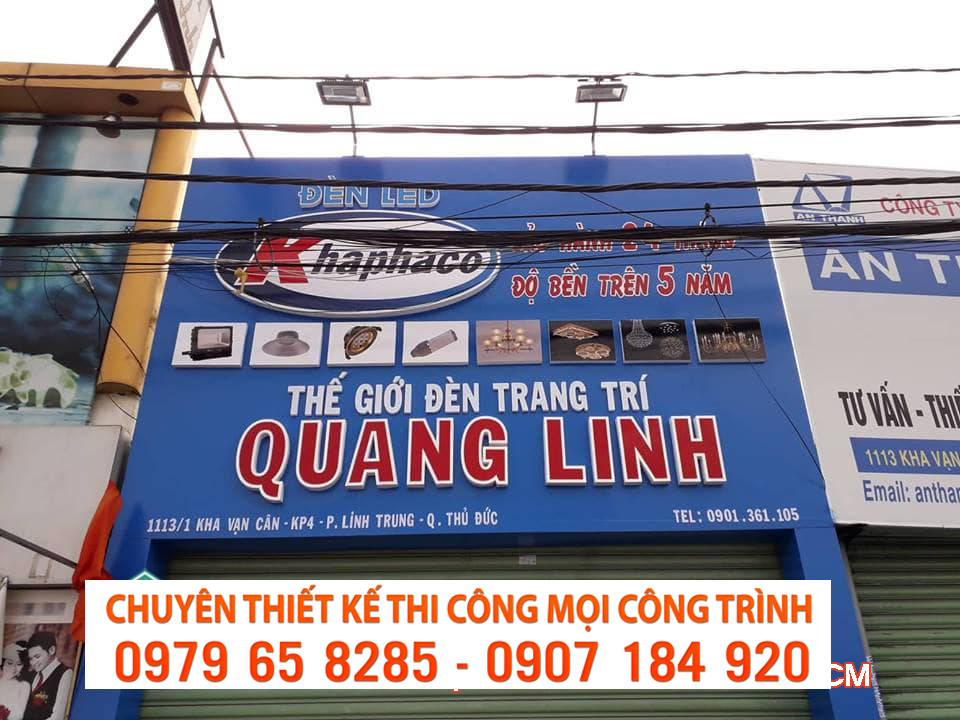 Bảng hiệu Aluminium giá rẻ tại Quận 2
