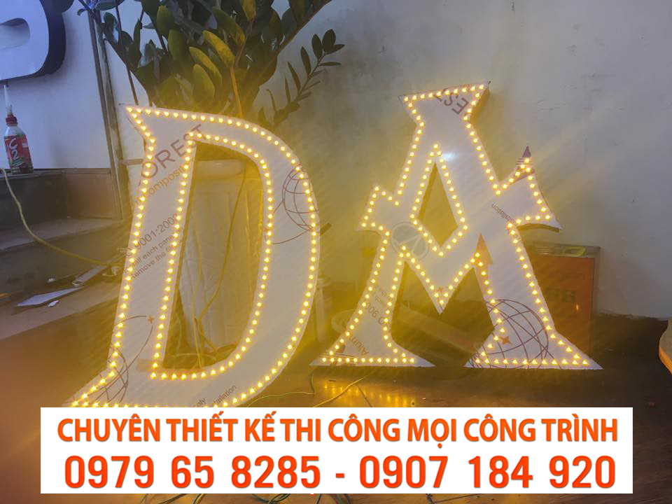 Chữ quảng cáo alu đẹp giá rẻ Quận 3
