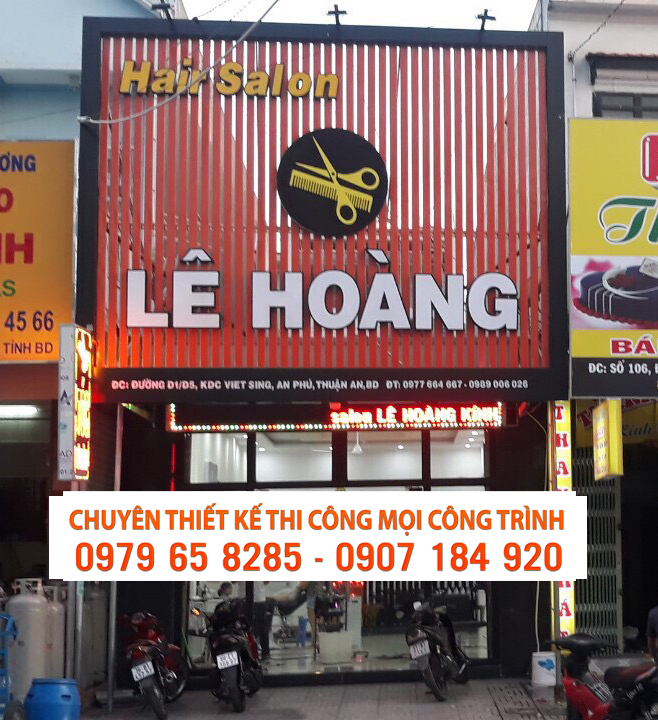 Bảng hiệu thanh lam nhôm sắt giá rẻ tại Quận 2 - TPHCM