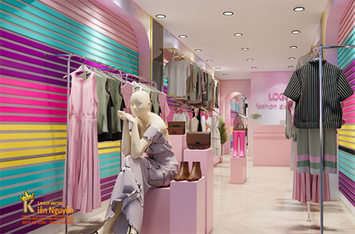 shop thời trang nữ tông màu hồng đẹp