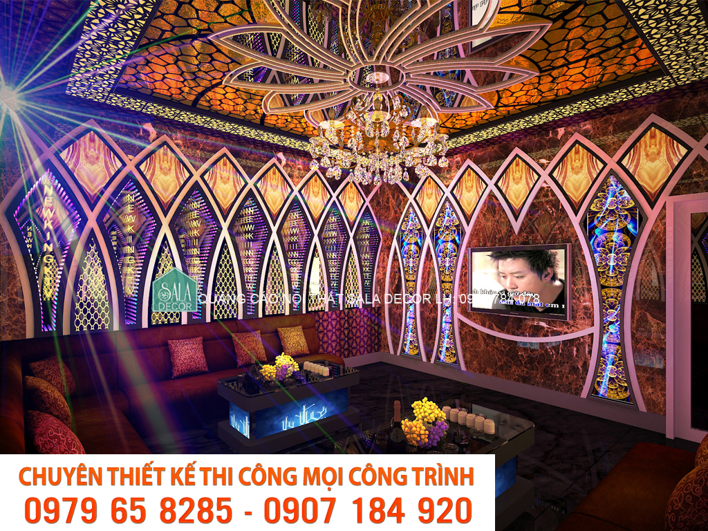 Thiết kế trang trí thi công phòng hát karaoke giá rẻ âm thanh chất lượng tốt nhất tại TPHCM 2018