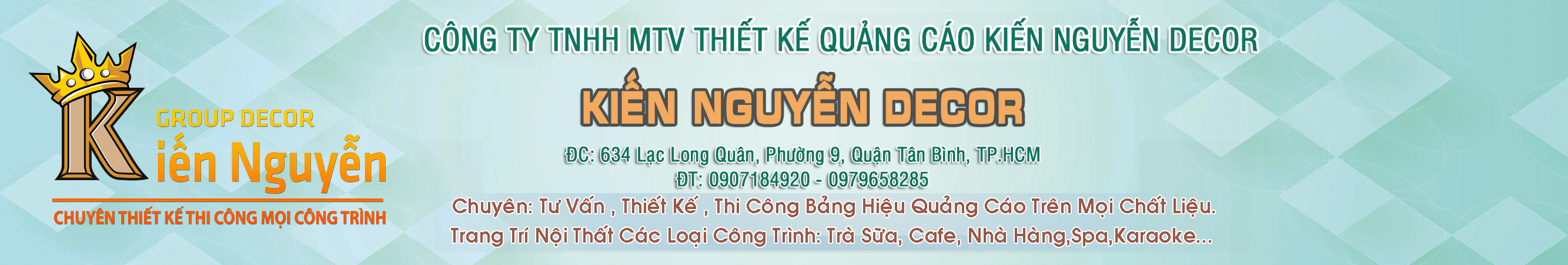 CÔNG TY TNHH MTV THIẾT KẾ QUẢNG CÁO KIẾN NGUYỄN DECOR